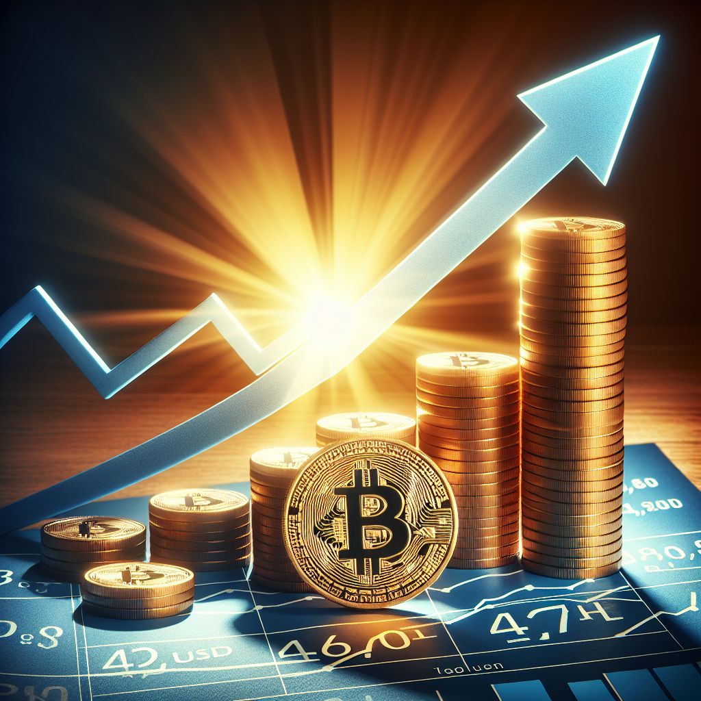 Bitcoin roste: Překonává 47 000 USD mezi obavami z amerických bank