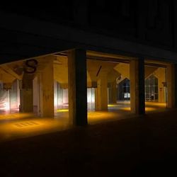 Pardubické silo se o adventu proměnilo v obří „žhnoucí krb“.