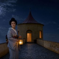 Hradozámecká noc v Horšovském Týně přemění zámek na Japonsko v noci