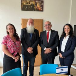 Izraelský velvyslanec Amir Weissbrod navštívil Slovanskou radnici