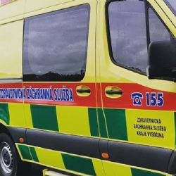 V Jihlavě se řidiči udělalo špatně, vyjel na chodník a poškodil dopravní značku