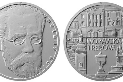 Foto: Mince oslavující osobnosti a události české historie, Smetany a Moravské Třebové