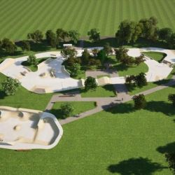Milovice dokončily nový skatepark za 21 milionů korun. Veřejnosti se otevře po technologickém dozrání betonu